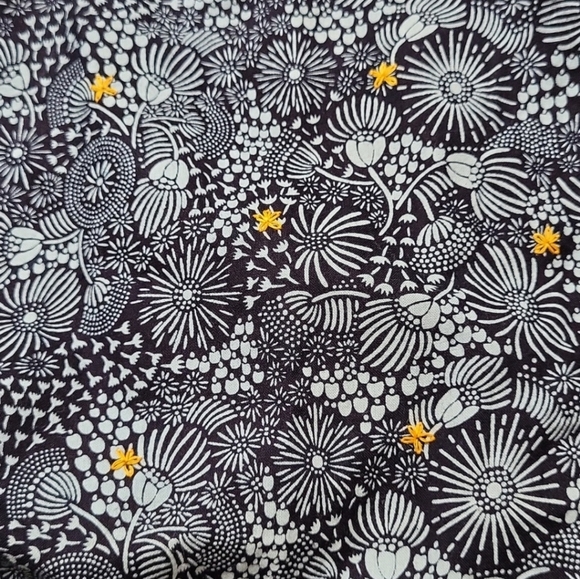 NWT! Mata Traders Floral Black and White with Orange Embroidery Dress! Small! - Picture 11 of 13